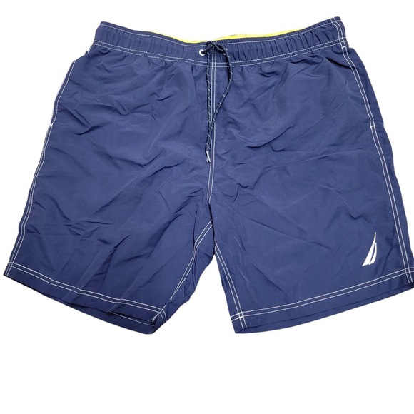 Nautica Embroidered Logo Men's Swim Shorts Size XL Excellent Condition - Picture 3 of 6